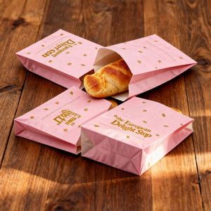 Sacs en papier kraft pour restaurant, écologiques, imperméables, de qualité alimentaire, résistants à la graisse, pour sandwichs, hamburgers, emballage personnalisé avec logo imprimé - Product Image 5