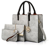 Herald Fashion — sacs à main en cuir PU, lot de 3 pièces de sacs à bandoulière Simple, sac à poignée supérieure solide pour femmes