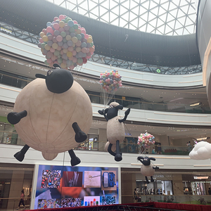 Пользовательские надувные Мультяшные овечки модель для торгового центра IP авторизированные надувные воздушные шары для животных для использования на мероприятии - Product Image 3