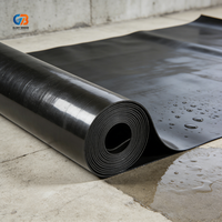 Membrana Impermeabilizante de PVC TPO de 1.2 mm y 1.5 mm, Material Impermeabilizante Reforzado para Techos y Túneles