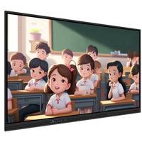 Monitor de pantalla plana superancha de 65, 75 y 86 pulgadas, monitor de PC para juegos 4K con bolígrafo magnético USB para el hogar y la escuela