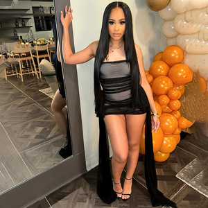 C241107 Mini Abito <span class=keywords><strong>Chic</strong></span> Plissettato Avvolgente Elegante per Feste e Club Abiti Senza Spalline <span class=keywords><strong>Abbigliamento</strong></span> <span class=keywords><strong>Donna</strong></span> 2025 - Product Image 3