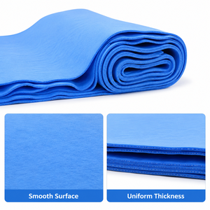Serviette en chamois PVA douce, absorbante, réutilisable, bleue, pour lavage de voiture, 32×21cm - Product Image 3