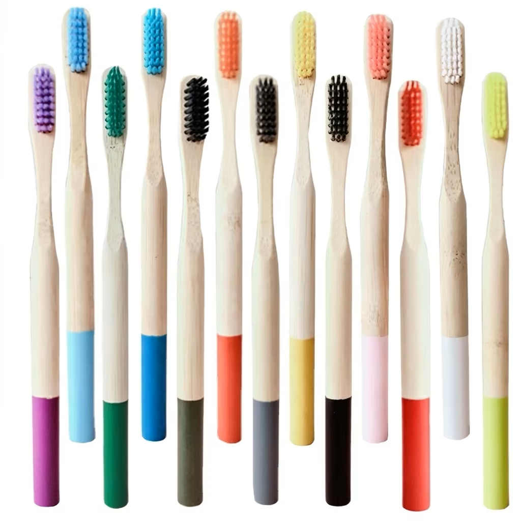 Eco Friendly Bamboo Toothbrush Manufacturer Wholesale Natural Wooden Toothbrush Medium Bristle Biodegradable Dental Care OEM