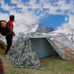 Tiendas <span class=keywords><strong>de</strong></span> campaña impermeables y resistentes a la lluvia para montañismo y trekking <span class=keywords><strong>de</strong></span> invierno Polar Everest Seasons 2025 con cubierta para nieve para una o dos personas - Product Image 5