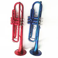 Hoogwaardige Kwaliteit Fabriek Prijs Professionele Rood Zwart Blauw Goedkope Koperen Pijp Trompet