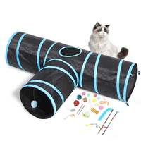 BunnyHi WJ011 Fabricants vendant des tunnels pliables pour chats Jouets pour chats Tunnel de jeu Tunnel pour chats