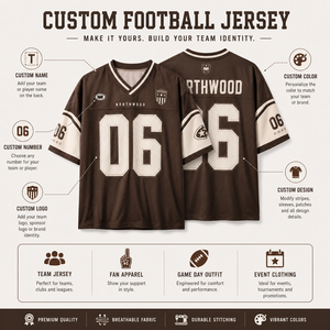 Camiseta Deportiva Vintage de Fútbol Americano con Bloques de Color, Cuello en V, Manga Corta, Número Personalizado - Product Image 6