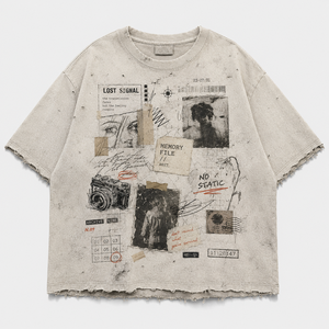 Camiseta con Estampado Gráfico de Dibujos Animados Personalizada, Corte Holgado y Recortado, 100% Algodón, Estilo Urbano, Skate, Punk, Venta al Por Mayor de Fábrica, Camiseta para Hombre - Product Image 2