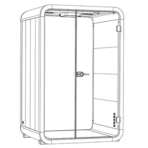 O ruído acústico do quarto da prova sadia reduz o silêncio privado Cabine do trabalho do silêncio do escritório/telefone - Product Image 1