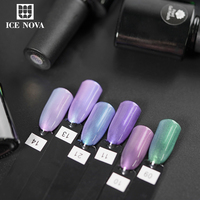 ICE NOVA Pearl Gel Nouveau 15ml Gel pour Ongles Fournitures OEM Marque Privée Logo Personnalisé 24 Couleurs Blanc Lait UV LED Gel Vernis à Ongles