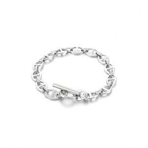 สร้อยคอคิวบันแบบมีตัวล็อค OT ชุบทอง 18K ทำจากสแตนเลสสตีล ดีไซน์เรขาคณิต สไตล์สตรีทแวร์ สำหรับฮิปฮอปและโอกาสครบรอบ - Product Image 3