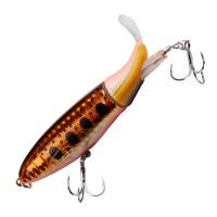 1 pièce Leurre de pêche Topwater à hélice 100mm/13g pour Black-bass, Saumon, Poisson-chat - Crankbait artificiel rigide rotatif pour lac/rivière