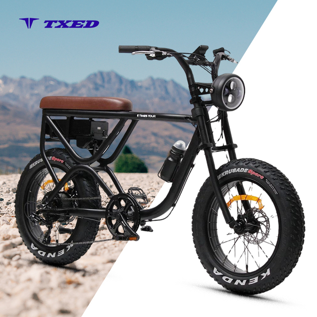 TXED Most Popular Tandem Bike E Bike Fat Tire Bicicleta 20 Inch Electric Bike
