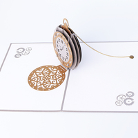 Winpsheng Personnalisé Nouveau Design Joyeux Anniversaire Carte 3D Pop-up Horloge Impression Offset