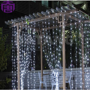 Guirnalda de luces LED de cobre con forma de estrella de 4x0.6m para interiores y exteriores, IP65, para decoración navideña del hogar. - Product Image 1