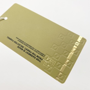 Fabbrica Custom di lusso goffratura hangtag <span class=keywords><strong>per</strong></span> abbigliamento scarpe borse carta cartoncino appeso etichetta con stringa - Product Image 4
