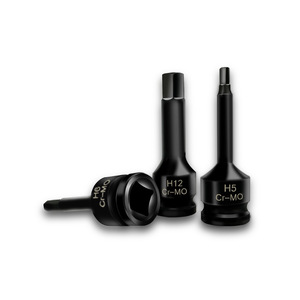 Yunbei Yb Hex Socket <b>Bit</b> H5 H6 H12 Cr-Mo Pneumatic Screwdriver Sleeve <b>Torx</b> Socket For Metal Working - Product Image 1