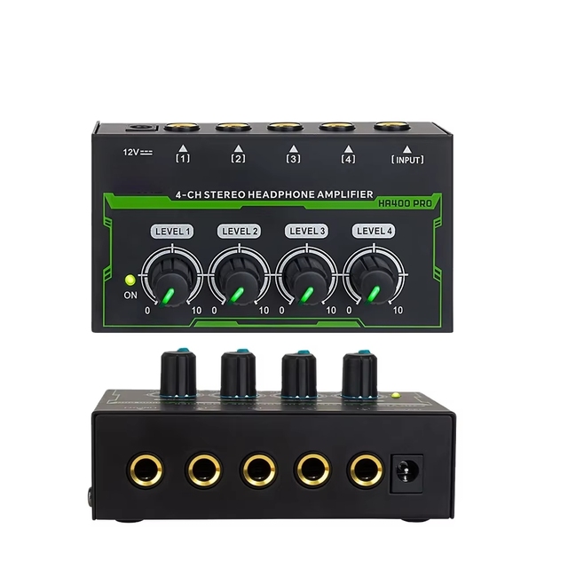 4-channel headphone amplifier, recording studio monitoring amplifier, mixing console, mixing multi-channel headphone amplifier 1