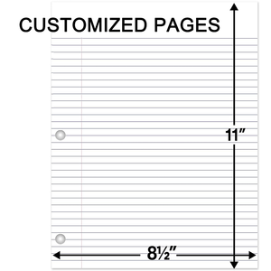 Conception personnalisée Impression à la demande Feuilles de papier à feuilles mobiles personnalisées pour <span class=keywords><strong>collège</strong></span> Feuilles de papier lignées Pages - Product Image 3