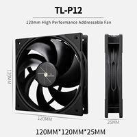 Couverture d'affichage de température Thermalright Assassin X 120R Dispenseur de chaleur CPU d'ordinateur noir