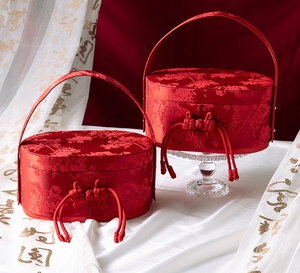 Chinese-style Modern Brocade Fabric <strong>Gift</strong> Box High-end Practical Portable Empty Box for Weddings and New Year's <strong>Gifts</strong> - Product Image 4