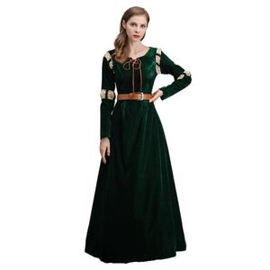 Halloween mujer verde vestido largo valiente leyenda personaje Melinda Cosplay disfraz con <span class=keywords><strong>princesa</strong></span> - Product Image 2