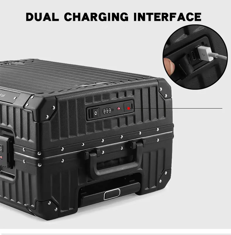 Gepäckgarnitur 4-teilig Koffersets mit Drehrad Festplatte erweiterbar Reiseaufsichtgepäck
