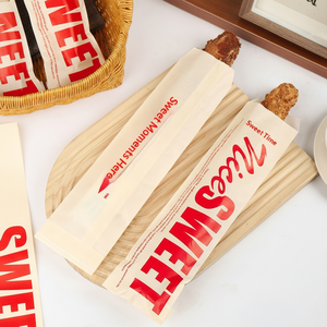 Bolsa de Embalaje de Alimentos Personalizada con Impresión, Bolsa de Papel Kraft Resistente al Aceite para Panadería, Baguettes y Productos de Panadería Crujiente - Product Image 4