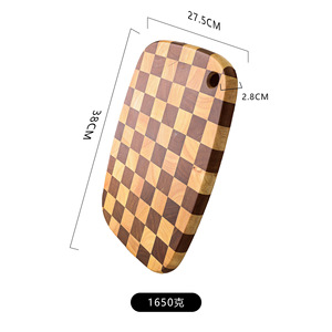 เขียงไม้อะคาเซียกระดานหมากรุกแบบหนาแผ่นไม้ผลไม้ในครัวเขียง - Product Image 5