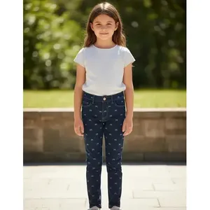 Jeans Skinny Stampati per Ragazze Stile Adrenaline a Vita Alta Modello Pencil per Uso Casual - Product Image 1