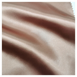 Tissu satiné brillant 50D * 75D 700 couleurs en stock tissu en soie imité polyester doux et respirant pour vêtement/sac - Product Image 6