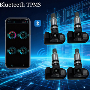 Sensor <span class=keywords><strong>de</strong></span> Presión <span class=keywords><strong>de</strong></span> Neumáticos Bluetooth Changxiao con Control por Aplicación, Resistente al Agua IP67, Confiable, para una Conducción Segura - Product Image 1