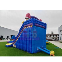 Robuste Eiscreme-Themen-Wasserrutsche mit Sicherheits-Spritzbecken und Interaktivem Spielbereich für Partyvermietungsgeschäfte