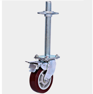 6 और 8 मचान कैस्टर और मचान पहिए भारी ड्यूटी डाली लोहे के कैस्टर व्हील स्वाइप 4 "थोक 1 टन भारी शुल्क ट्रॉली पक्ष - Product Image 3