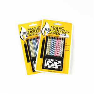 <span class=keywords><strong>Bougie</strong></span> d'anniversaire qui s'allume, jouet créatif, accessoires <span class=keywords><strong>de</strong></span> <span class=keywords><strong>magie</strong></span>, réallumage, vente en gros, mini emballage <span class=keywords><strong>de</strong></span> carte à aspiration - Product Image 4