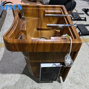 Muebles de Peluquería Kisen, Lavabo Portátil para Lavar el Cabello, Lavabo Móvil de Madera para Champú en Venta - Product Image 1