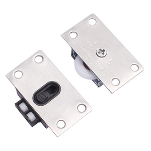 Rodillo para puerta corredera de acero inoxidable Jin Aoding 388 con rodamientos silenciosos para puerta de armario y decoración del hogar - Product Image 1