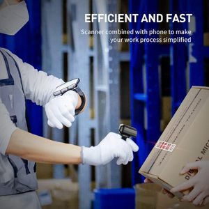 Eyoyo เครื่องอ่านโค้ด <span class=keywords><strong>QR</strong></span> แบบไร้สายบลูทูธสำหรับแท็บเล็ต, เครื่องสแกนบาร์โค้ดไร้สาย1D ขนาดเล็กอุปกรณ์บลูทูธสำหรับแท็บเล็ต <span class=keywords><strong>iPhone</strong></span> Android IOS - Product Image 3