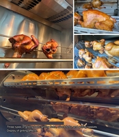 Four à poulet rotatif en gros, four à poulet rotatif commercial, grill électrique rotatif, grande capacité, restaurants, barbecue