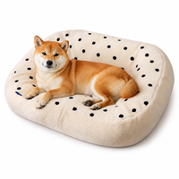 Cama para Mascotas Lavable de Sherpa con Cojín Elevado Extraíble para Perros y Gatos Pequeños y Medianos, Venta al Por Mayor OEM