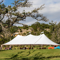 Tentes de réception de luxe en aluminium blanc pour événements extérieurs, mariages, fêtes, chapiteaux pour 200, 300, 500, 800 personnes