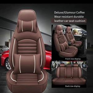 Housses de siège de voiture de sport de luxe rouges personnalisées, ensemble complet de 9 pièces, universelles, en cuir imperméable, toutes saisons, compatibles HH pour <span class=keywords><strong>Progres</strong></span> - Product Image 5