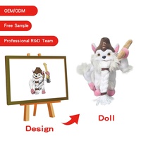 Oem animaux en peluche personnalisés éléphant en peluche porte-clés doux conception animale kawaii poupées en peluche jouets coréens