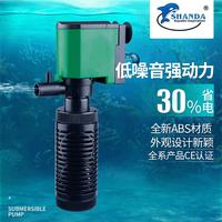 Pompe de filtration intégrée SHANDA pour aquarium, mini-filtration, oxygénation, fonctions de création de vagues, aspiration des déchets de poissons, aquarium en plastique