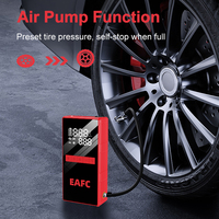 Démarreur de voiture EAFC 4000A 12V avec batterie de 10000mAh et compresseur d'air de 150 PSI pour véhicules essence 6.0L et diesel 4.0L