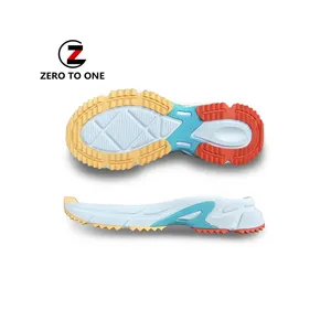 Jinjiang Usine Vente Directe 2021 Plus Récent À La Mode Multicolore Eva Semelle Extérieure TPR Patch Pour Homme Cool Chaussures De Course En Plein Air Semelle