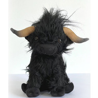 EN STOCK Peluche douce et mignonne de 25 cm, style Kawaii, en forme de vache des Highlands brodée, jouet en peluche pour enfants