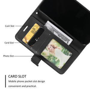 Nouveau sentiment de peau ligne de couture étui en cuir à rabat multifonction pour iphone16 étui de téléphone porte-carte 15Promax - Product Image 3