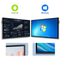 Tableau interactif intelligent Android 16 EDLA de 55/65/75 pouces pour l'enseignement scolaire avec tableau blanc IA - Projet Tender